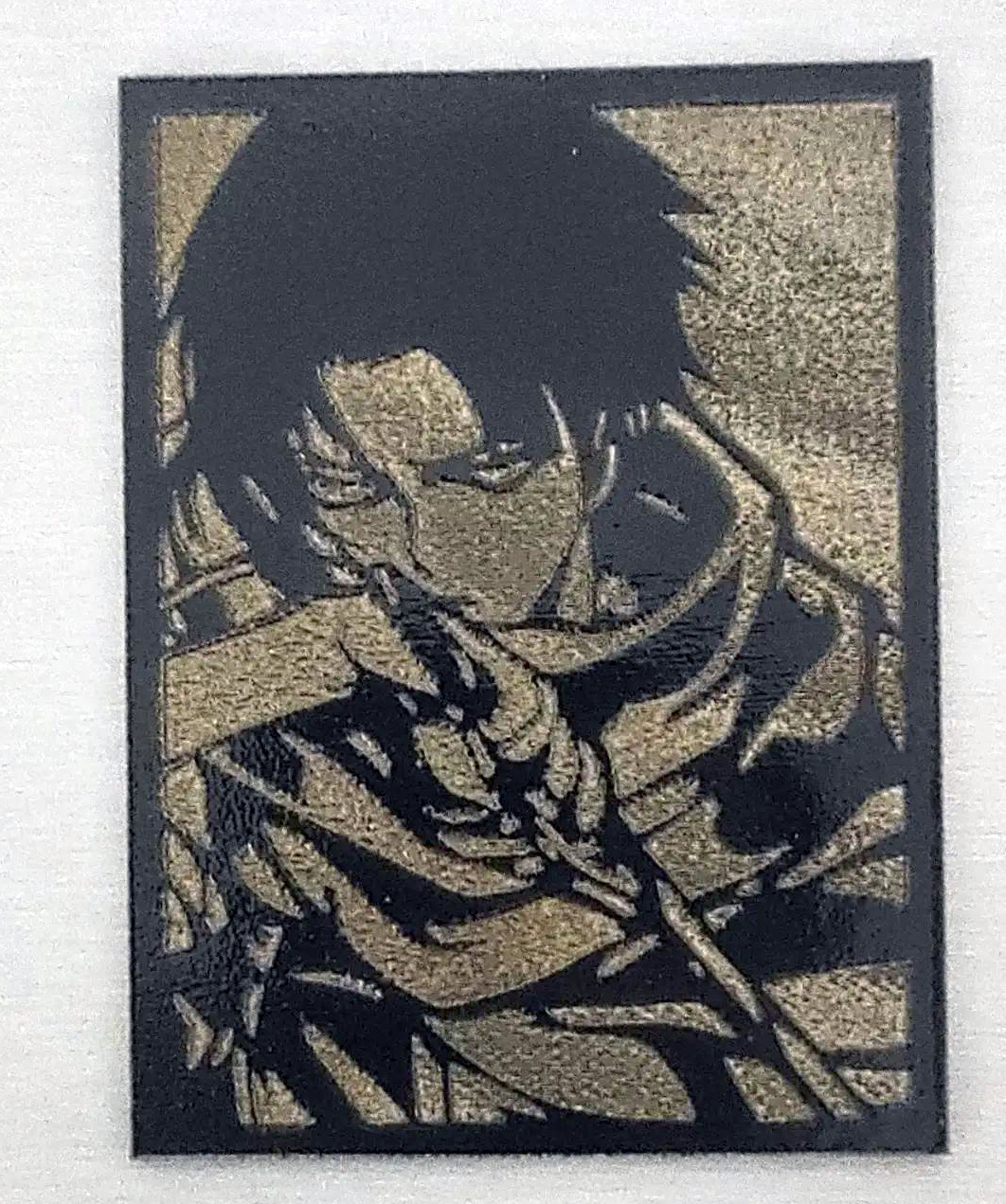 Peça LaserCrafts: Attack on Titan - Levi — Técnica Anime, Desenhos Animados, Arte,Madeira Com Alma,Arte Que Respira,Nao E Gravacao E Forja