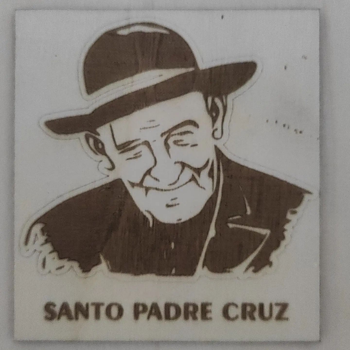 Peça LaserCrafts: Padre Francisco Rodrigues da Cruz — Técnica Santos, Portugal, Laser, Engraving, Padre Cruz, Santo Padre