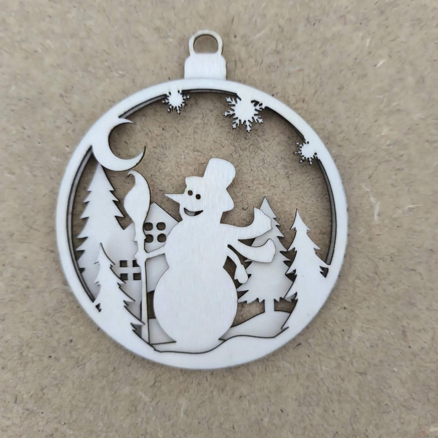 Peça LaserCrafts: Bolas Arvore de Natal — Técnica Bolas, Arvore de Natal, Natal, Pendurar, Laser, Cutting, White